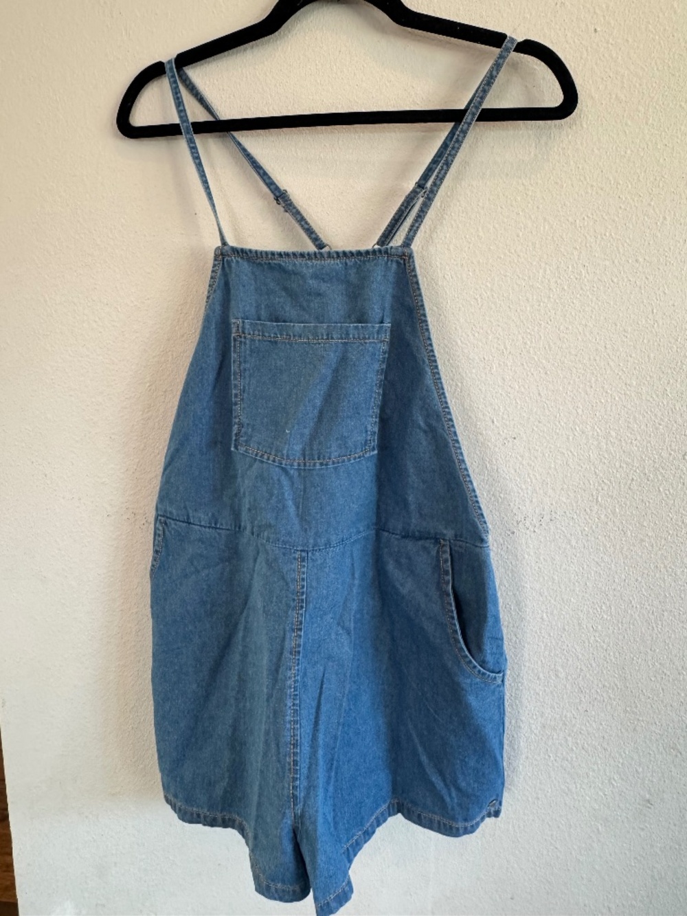 Roxy Denim Fresh Set Coverall Romper Medium